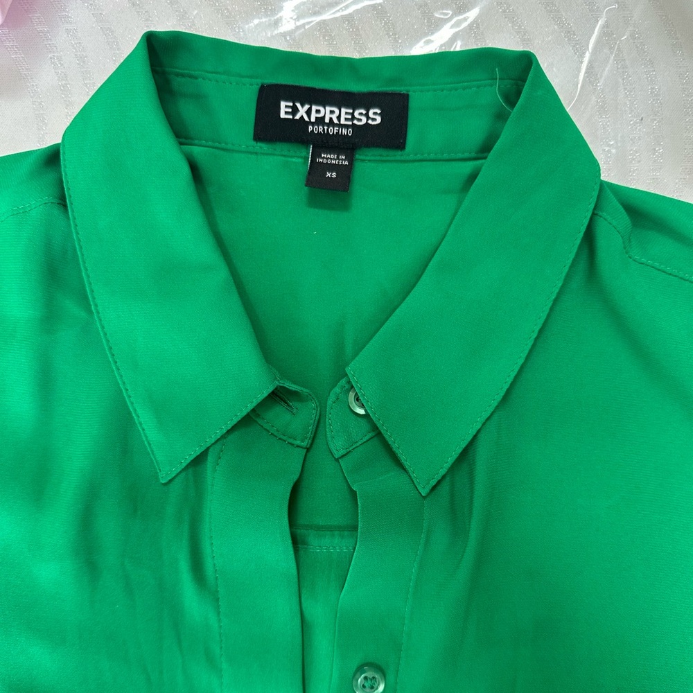 Express Portofino Green blouse